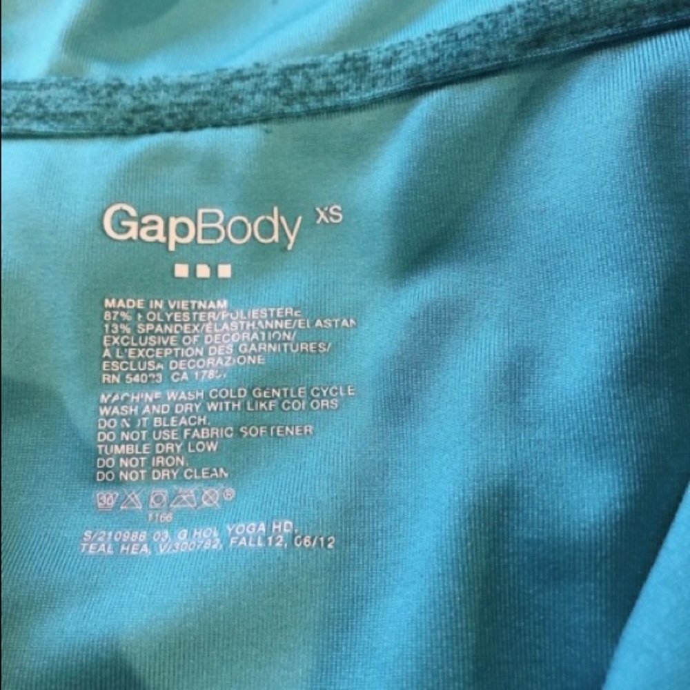 Gap Extra Small Turquoise Workout Jacket Stretchy - image 6